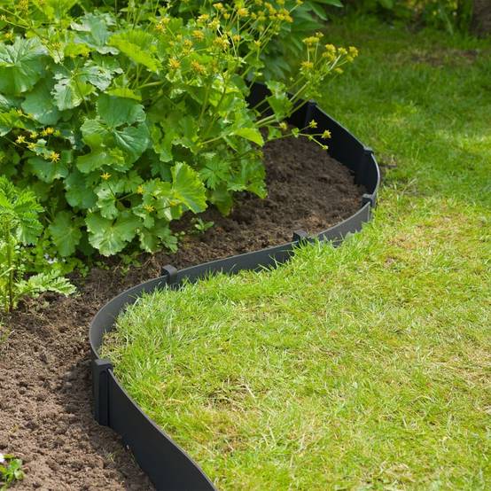 Bordure de jardin - Limite de jardin - Parterre 0,075x10 m 3 mm noir - Image 7