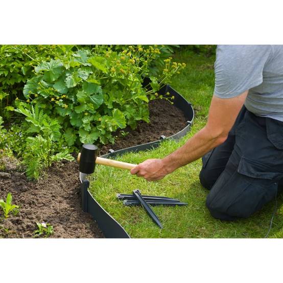 Bordure de jardin - Limite de jardin - Parterre 0,075x10 m 3 mm noir - Image 5