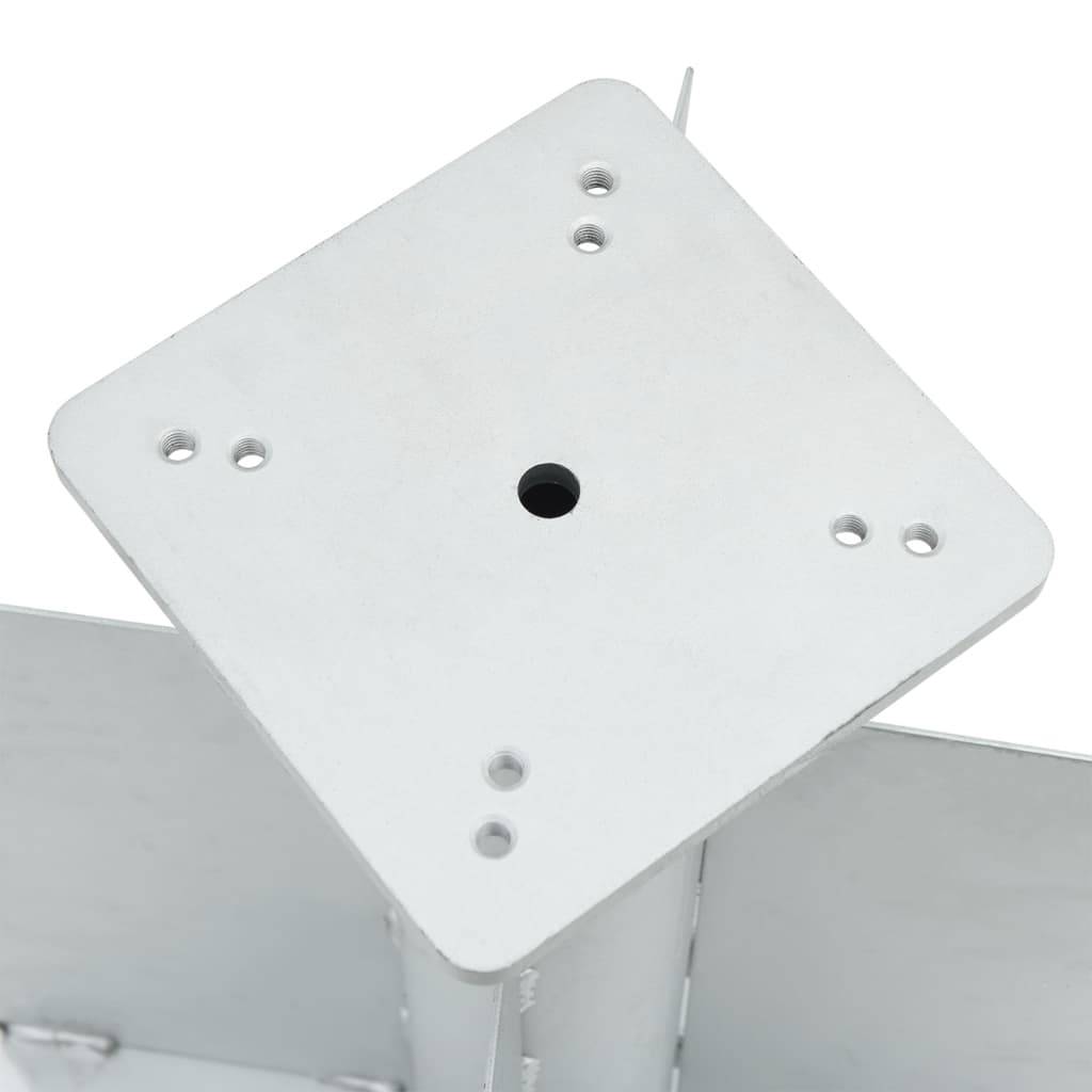 Vidaxl - Base de parasol enterré argenté 27,5x27,5x45 cm acier vidaXL 4003368 - Image 4