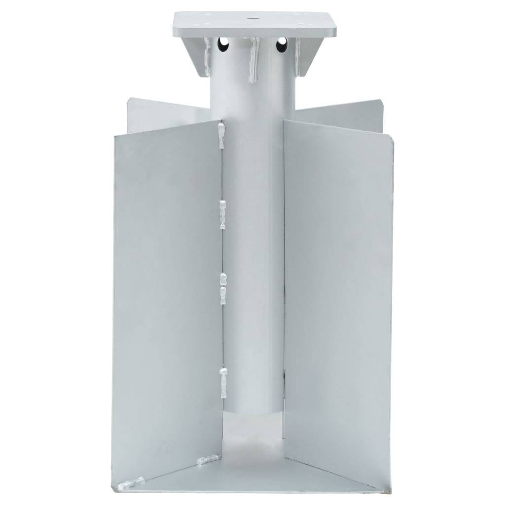 Vidaxl - Base de parasol enterré argenté 27,5x27,5x45 cm acier vidaXL 4003368 - Image 2