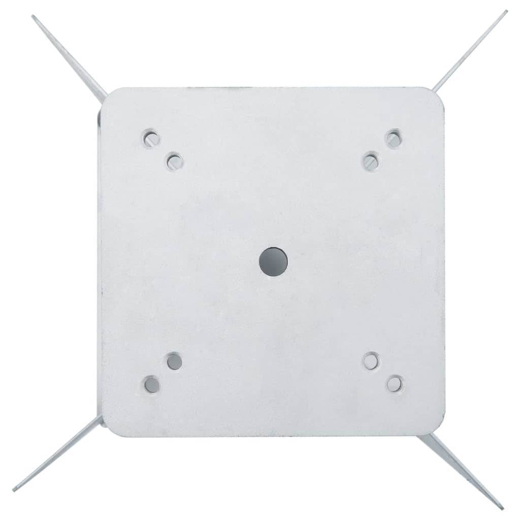 Vidaxl - Base de parasol enterré argenté 27,5x27,5x45 cm acier vidaXL 4003368 - Image 5