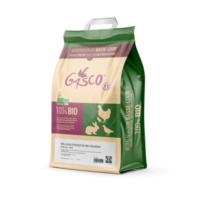 Gasco - Mélange bio pour poule pondeuse Gasco Sac 8 kg