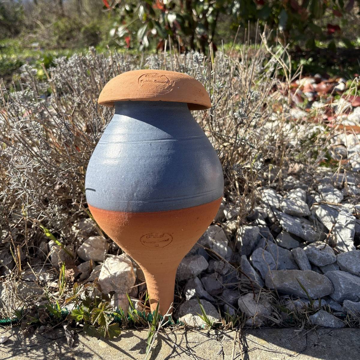 Ollas à planter 1,5 L - Bleu vernis - Mes Courses En Vrac - Image 1