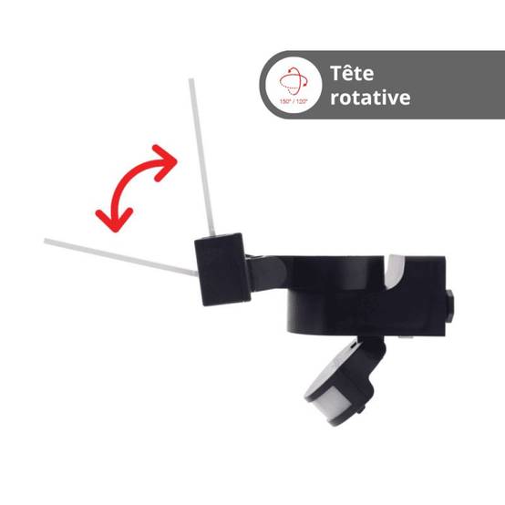 Xanlite - Projecteur mural PMMA 24W, IP44, détecteur de mouvement, 1700 lumens, Blanc froid - PR20WMFLD - Image 3