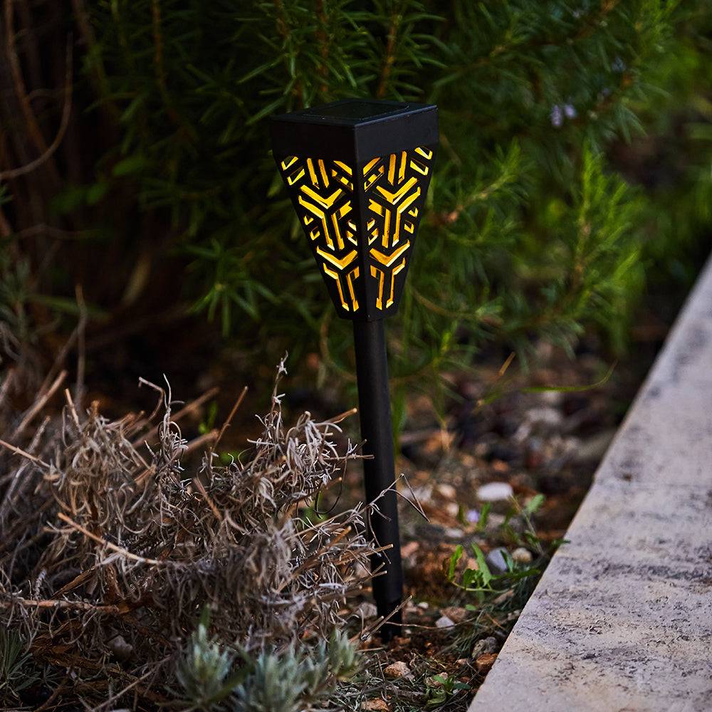 Lumisky - 6 balises solaires à planter OSIRIS Noir Plastique H39CM - Image 2