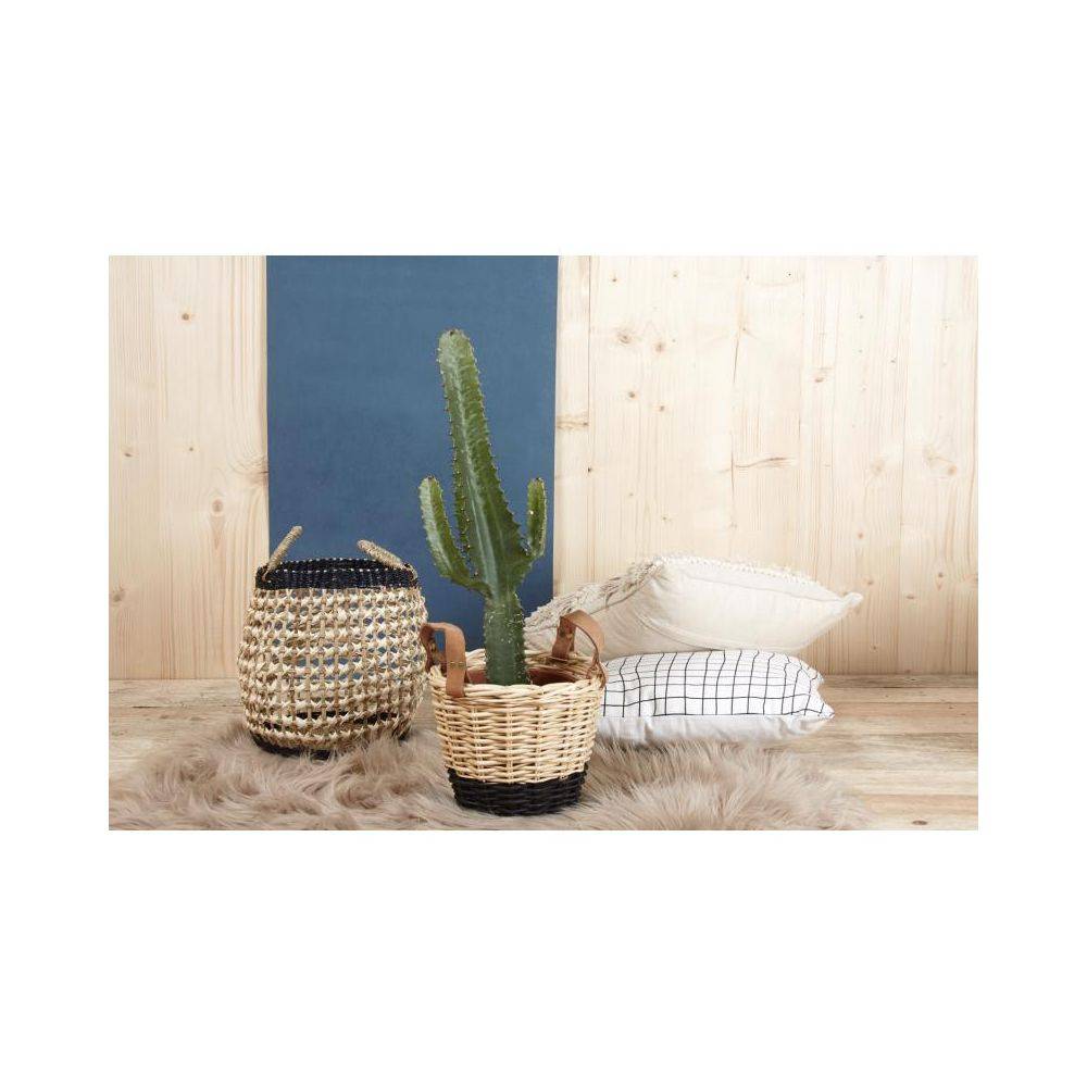 Aubry Gaspard - Corbeilles en osier naturel et noir (lot de 3) - Image 3