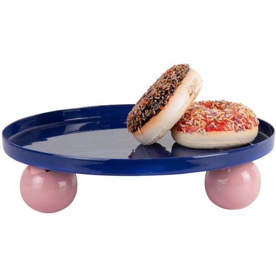 Plateau rond en métal Double Funky Large - Image 3