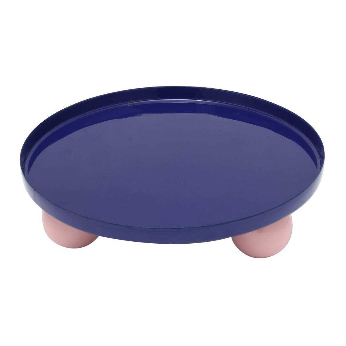 Plateau rond en métal Double Funky Large - Image 1