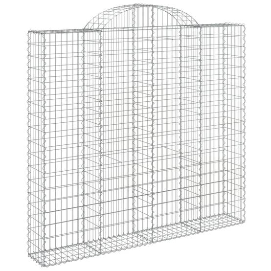 Vidaxl - Panier de gabions arqué 200x30x180/200 cm Fer galvanisé vidaXL 153489 - Image 2