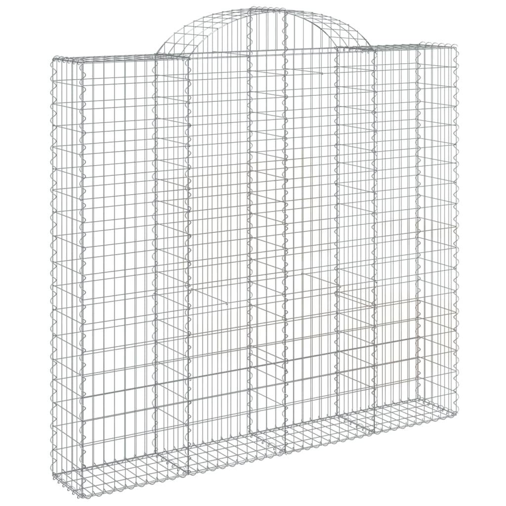 Vidaxl - Panier de gabions arqué 200x30x180/200 cm Fer galvanisé vidaXL 153489 - Image 2