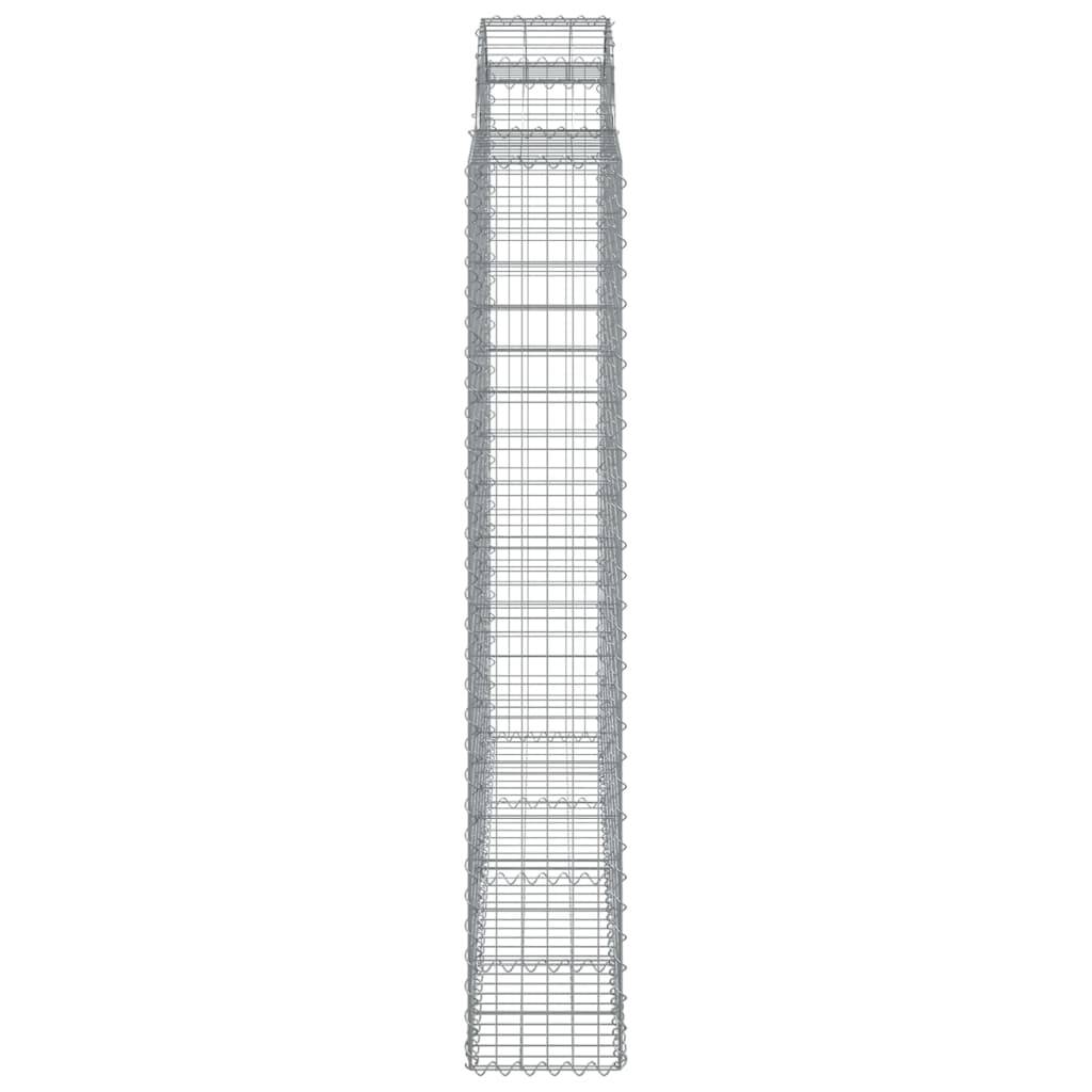 Vidaxl - Panier de gabions arqué 200x30x180/200 cm Fer galvanisé vidaXL 153489 - Image 5