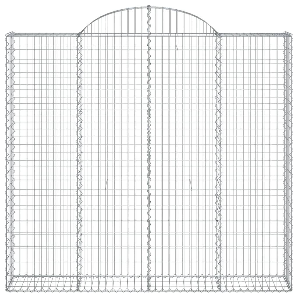 Vidaxl - Panier de gabions arqué 200x30x180/200 cm Fer galvanisé vidaXL 153489 - Image 4