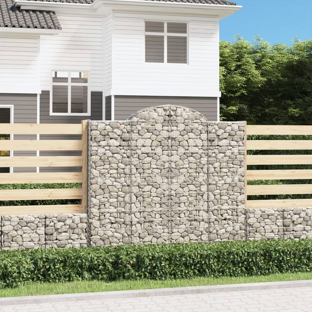 Vidaxl - Panier de gabions arqué 200x30x180/200 cm Fer galvanisé vidaXL 153489 - Image 1