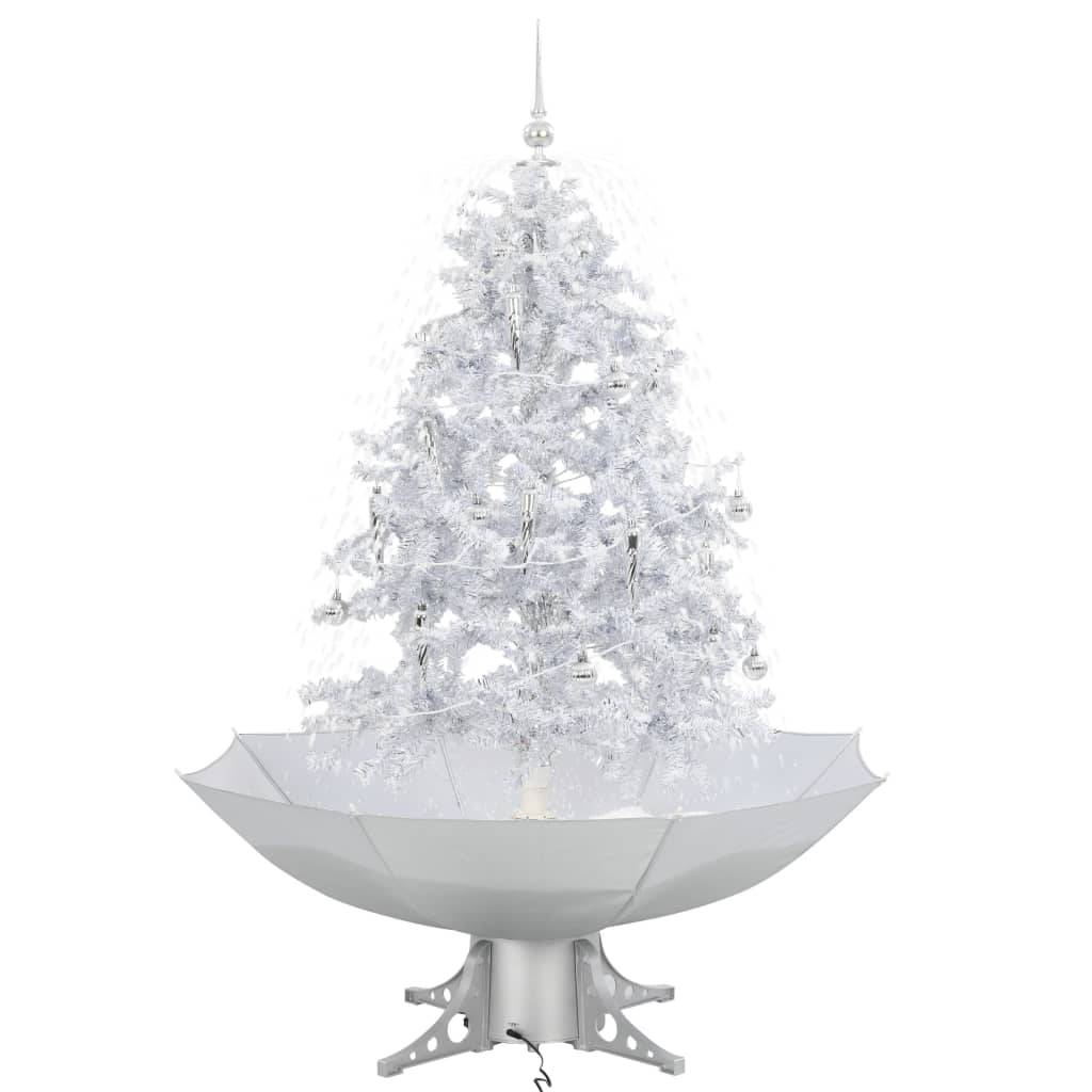 Vidaxl - Arbre de Noël neigeux avec base de parapluie Blanc 140 cm vidaXL 284334 - Image 2