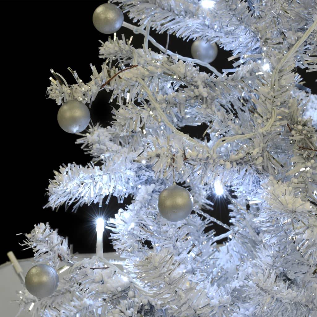 Vidaxl - Arbre de Noël neigeux avec base de parapluie Blanc 140 cm vidaXL 284334 - Image 6