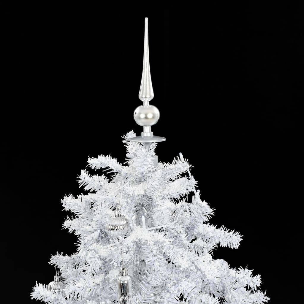 Vidaxl - Arbre de Noël neigeux avec base de parapluie Blanc 140 cm vidaXL 284334 - Image 4