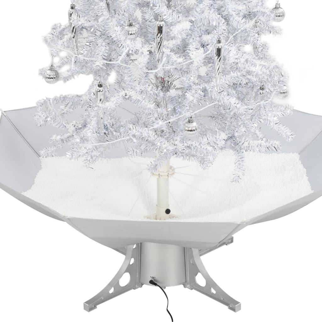Vidaxl - Arbre de Noël neigeux avec base de parapluie Blanc 140 cm vidaXL 284334 - Image 7