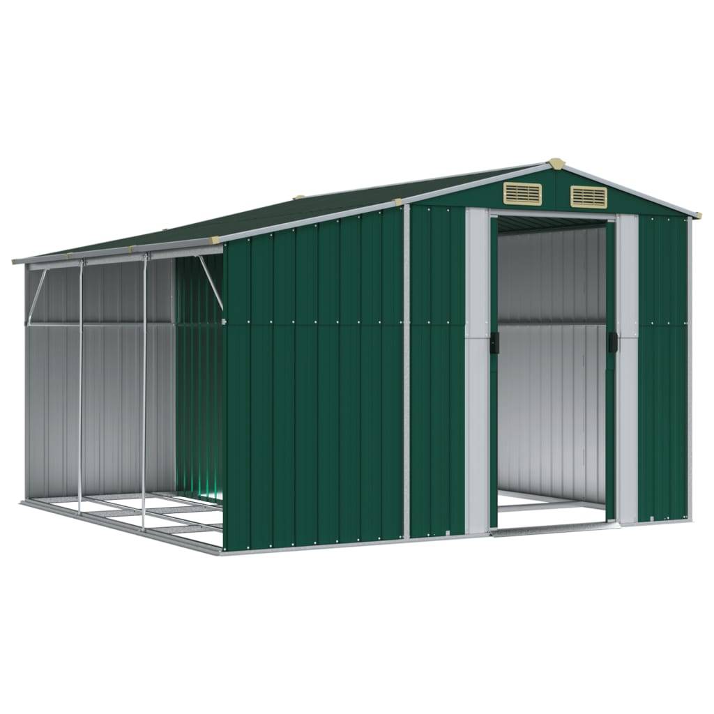 Vidaxl - Abri de jardin vert 277x279x179 cm acier galvanisé vidaXL 3188287 - Image 9