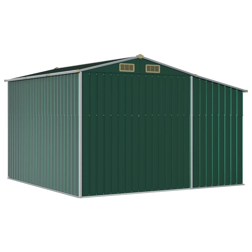 Vidaxl - Abri de jardin vert 277x279x179 cm acier galvanisé vidaXL 3188287 - Image 8