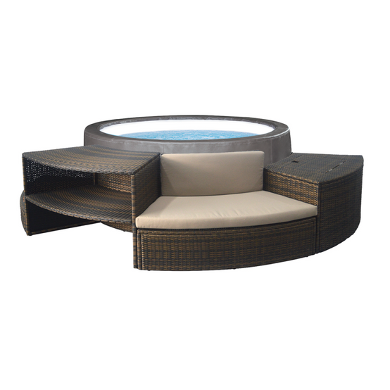 Netspa - Spa semi-rigide NetSpa Vita Premium 6 places + mobilier 5 modules – Design & confort haut de gamme - Image 3