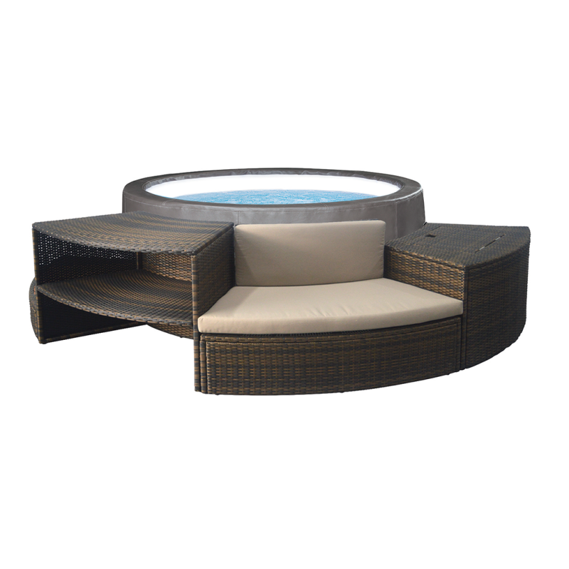 Netspa - Spa semi-rigide NetSpa Vita Premium 6 places + mobilier 5 modules – Design & confort haut de gamme - Image 3