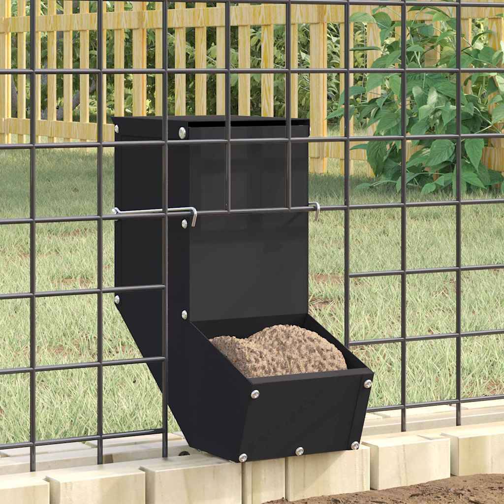 Vidaxl - Distributeur pour lapins Noir 12,5 x 26 x 28,5 cm vidaXL 874597 - Image 1