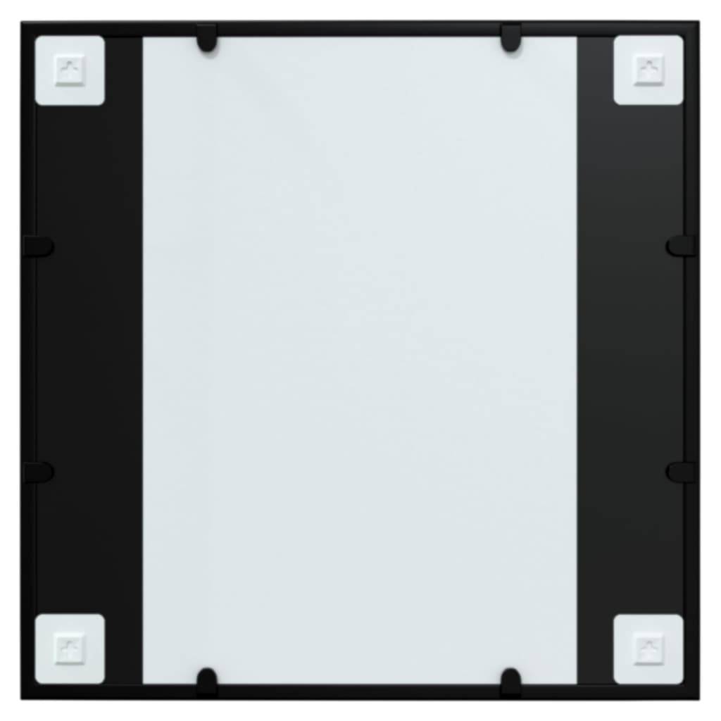 Miroir mural noir 60x60 cm métal Maison Chic - Image 4
