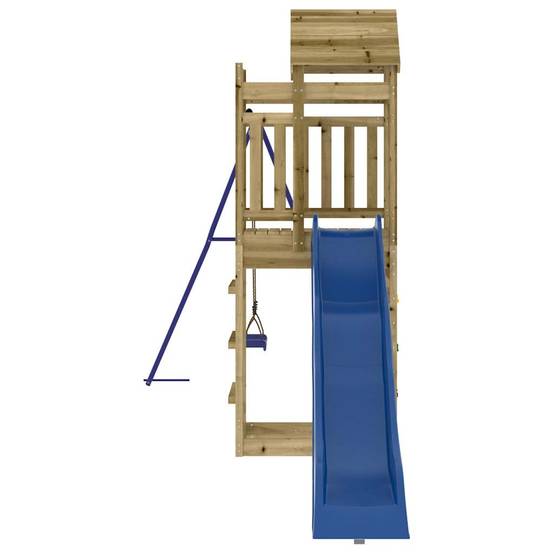 Aire de jeux d'extérieur - Jeu Plein air enfant bois de pin imprégné-JU1588 - Image 6