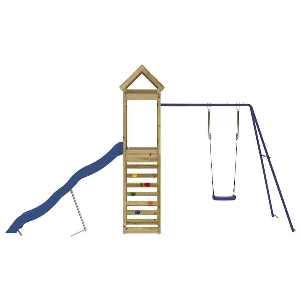 Aire de jeux d'extérieur - Jeu Plein air enfant bois de pin imprégné-JU1588 - Image 7