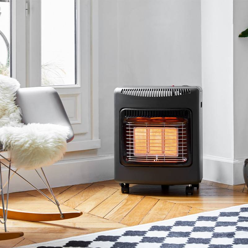 Favex - Chauffage d'appoint à gaz Ektor Mini - FAVEX - Intérieur - Brûleur Céramique Infrarouge - Livré avec tuyau à visser - 40 m², Noir - Image 8