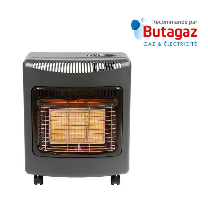 Favex - Chauffage d'appoint à gaz Ektor Mini - FAVEX - Intérieur - Brûleur Céramique Infrarouge - Livré avec tuyau à visser - 40 m², Noir - Image 3