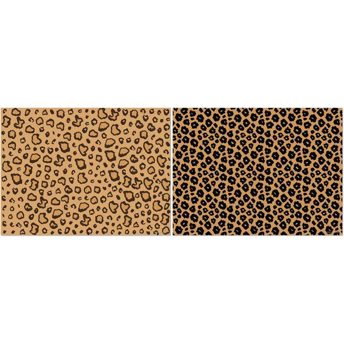 Set de table en vinyle 40 x 30 cm Wild Lot de 2 sets de table motifs assortis - Image 1