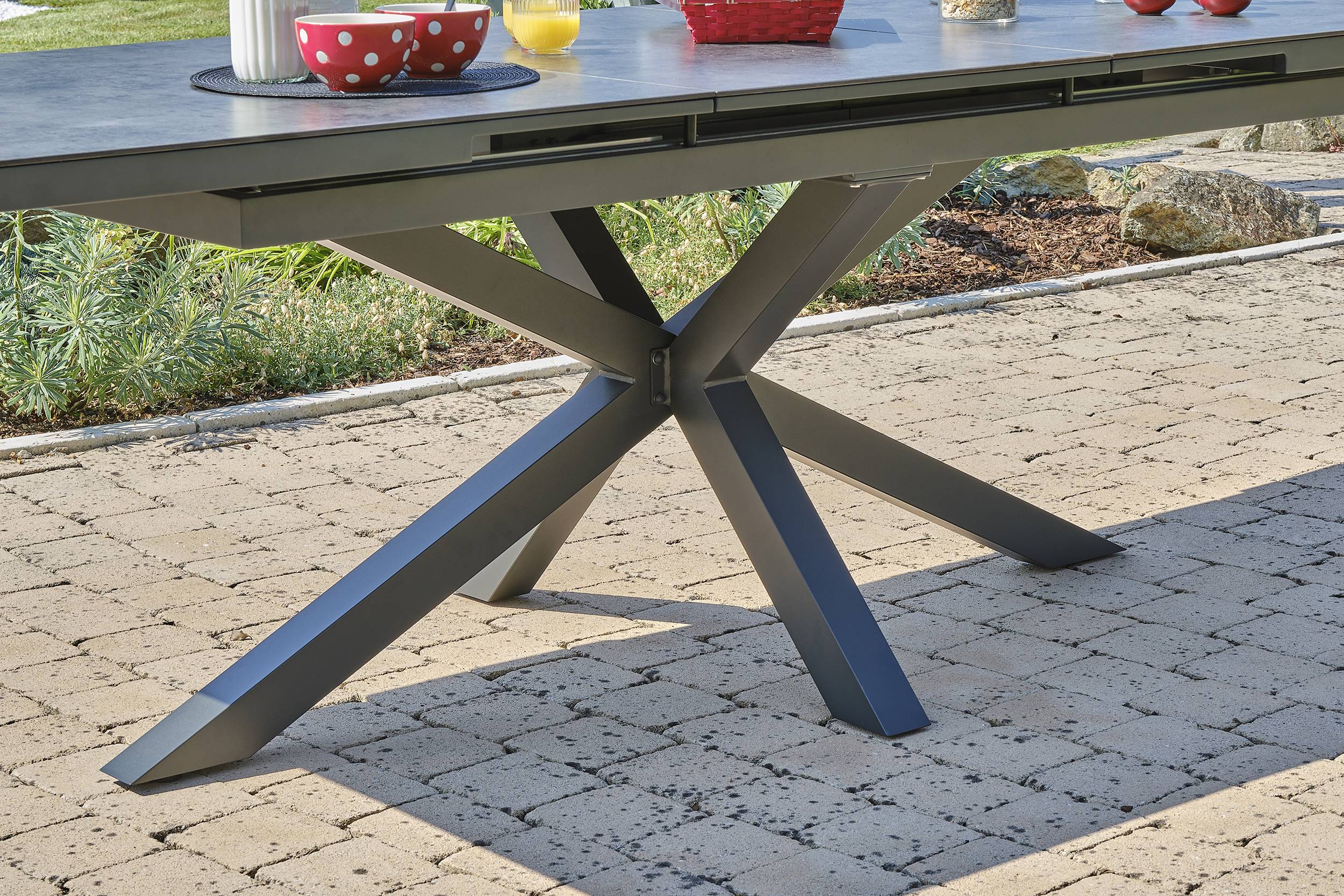 Dcb Garden - Table de jardin CAICOS en aluminium plateau HPL - DCB GARDEN - Image 3