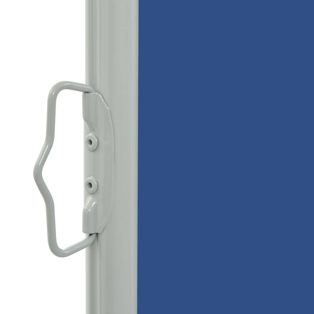 Helloshop26 - Auvent paravent store brise-vue latéral rétractable de patio jardin terrasse balcon protection visuelle écran 80 x 300 cm bleu - Image 2