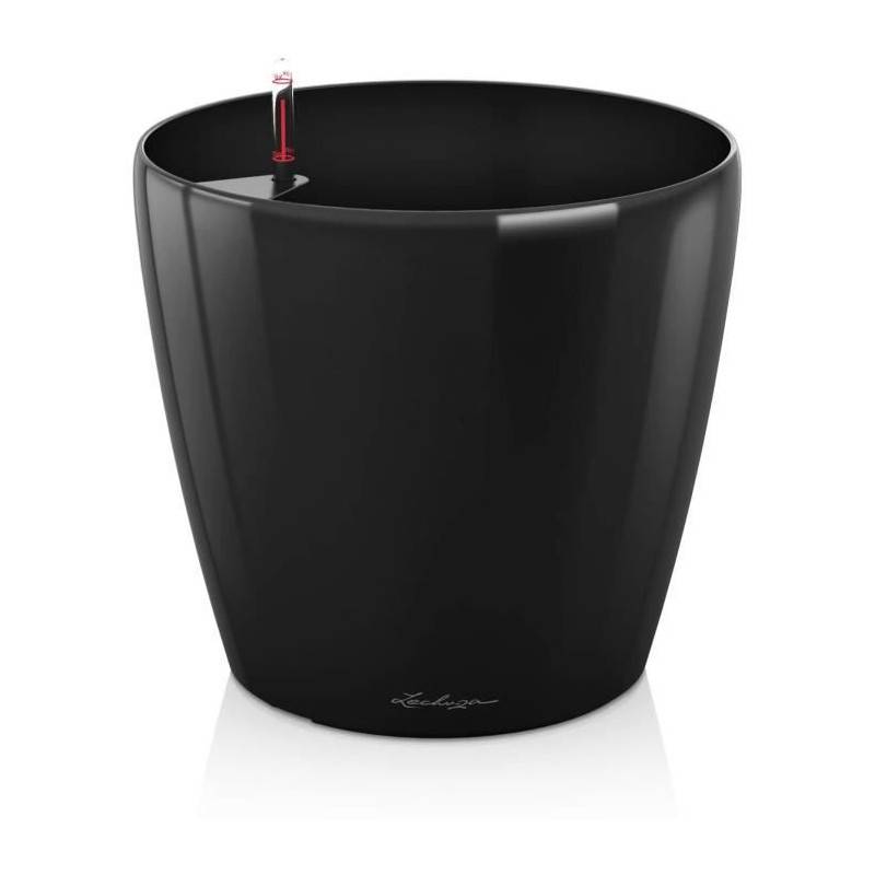 Lechuza - Pot De Fleur Lechuza Classico Premium 70 - Kit Complet, Noir Brillant - Image 1
