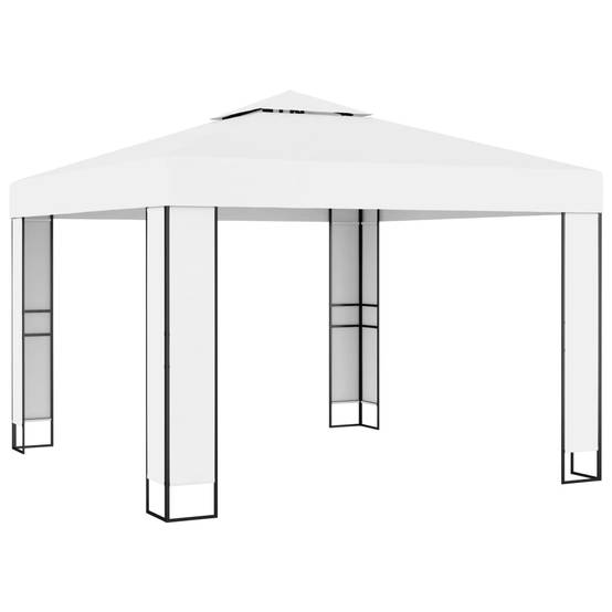 Tonnelle Aluminium Blanc avec LED 3 x 3 x 2.73 m - PANGIVO - Image 3