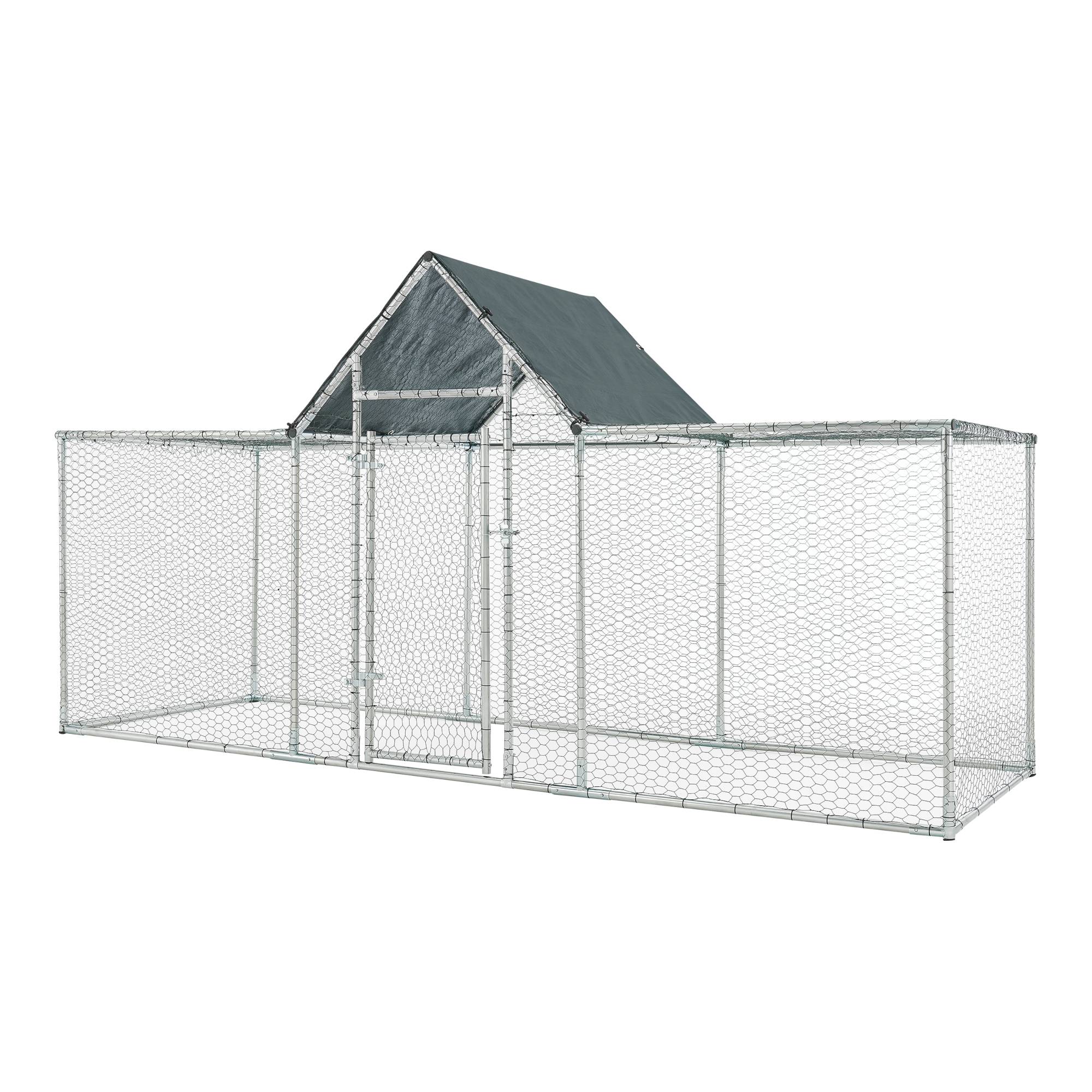 Pro.Tec - Enclos Extérieur Arguin Volière 300 x 100 x 100 - 150 cm Argent Vert [pro.tec] - Image 1