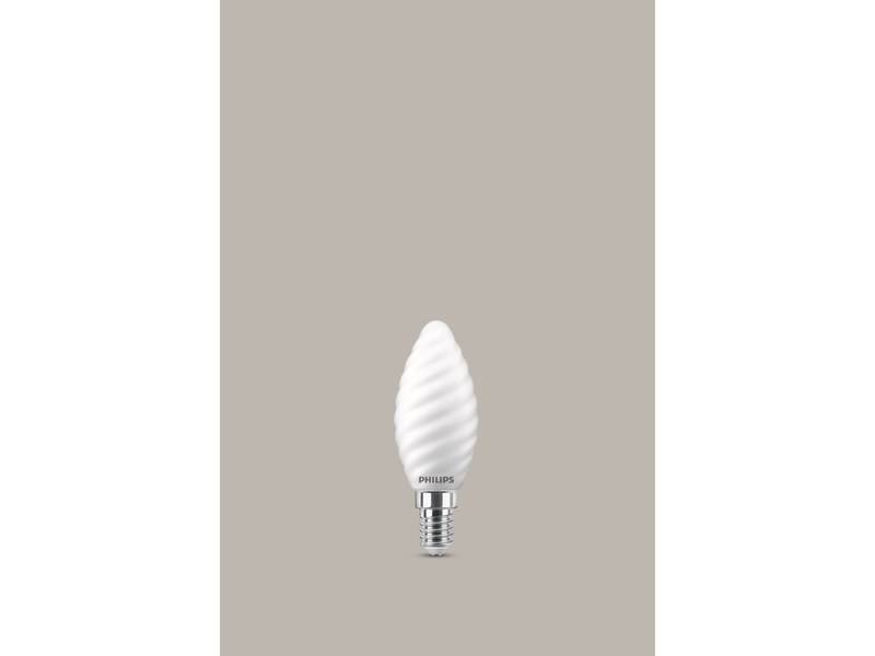 Osram - Ampoule variable led dépoli flamme torsadée e14 470 Lm 40 W blanc chaud, OSRAM - Image 1