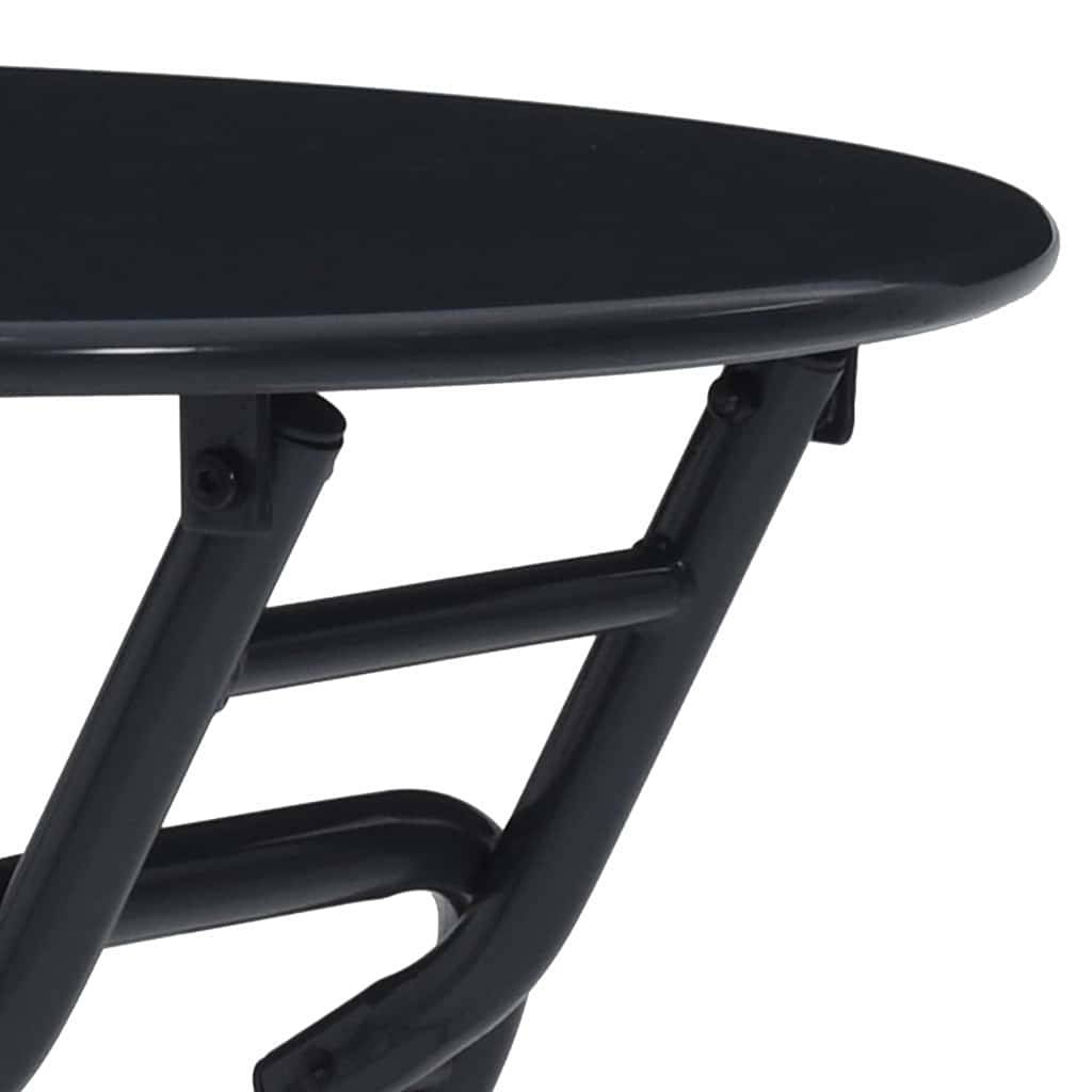 ComfortXL - Table de Jardin Ronde Pliante Ø50cm Anthracite, Table de Bistrot en Métal pour Balcon ou Intérieur – ComfortXL Outdoor Living - Image 9