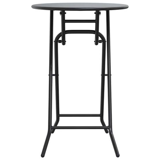 ComfortXL - Table de Jardin Ronde Pliante Ø50cm Anthracite, Table de Bistrot en Métal pour Balcon ou Intérieur – ComfortXL Outdoor Living - Image 5
