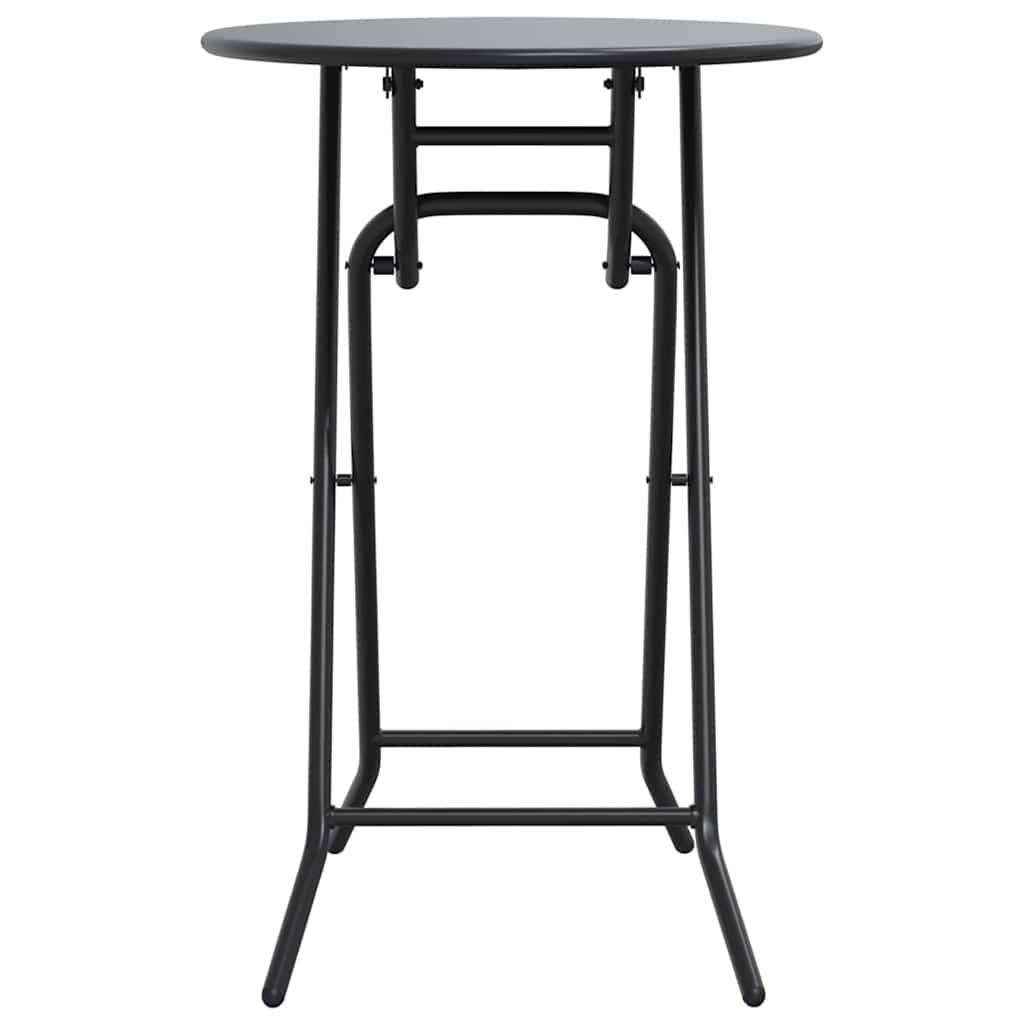 ComfortXL - Table de Jardin Ronde Pliante Ø50cm Anthracite, Table de Bistrot en Métal pour Balcon ou Intérieur – ComfortXL Outdoor Living - Image 5