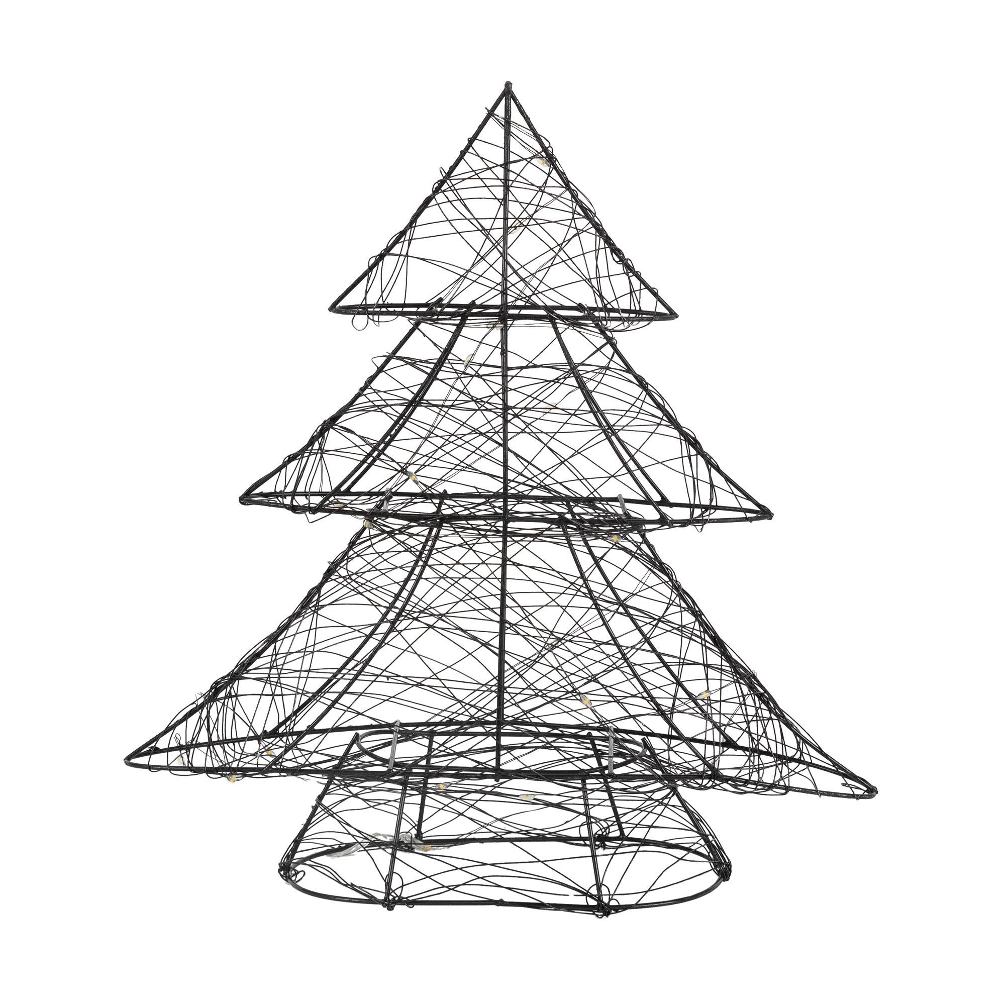 Ecd-Germany - Sapin de Noël avec LED decoration lumiére blanc chaud ornement festive de maison - Image 2