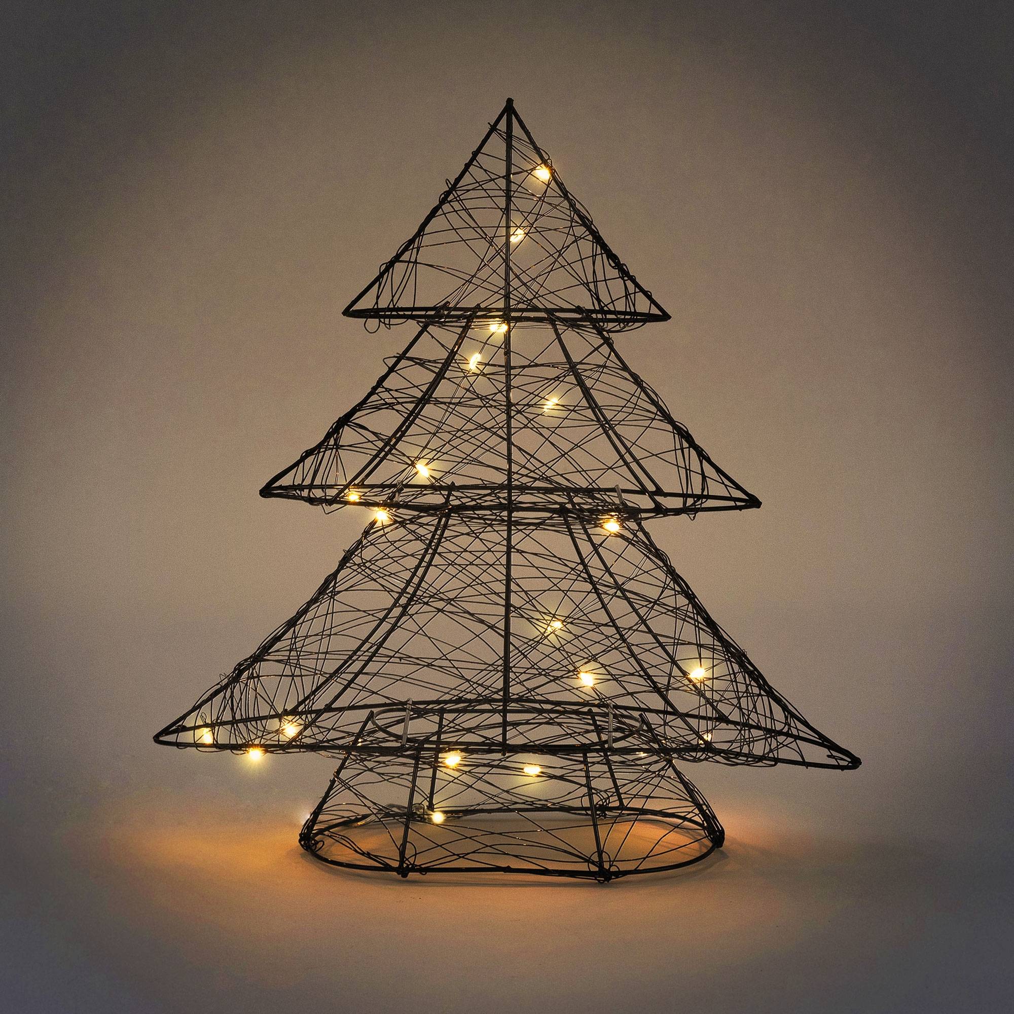 Ecd-Germany - Sapin de Noël avec LED decoration lumiére blanc chaud ornement festive de maison - Image 5