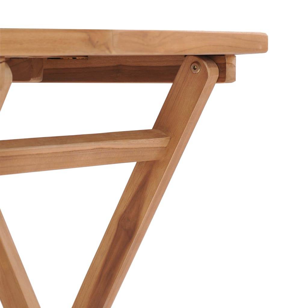 ComfortXL - Table de Jardin Carrée Pliable 60 cm en Bois de Teck Massif, Parfaite pour Terrasse – ComfortXL Outdoor Living - Image 6
