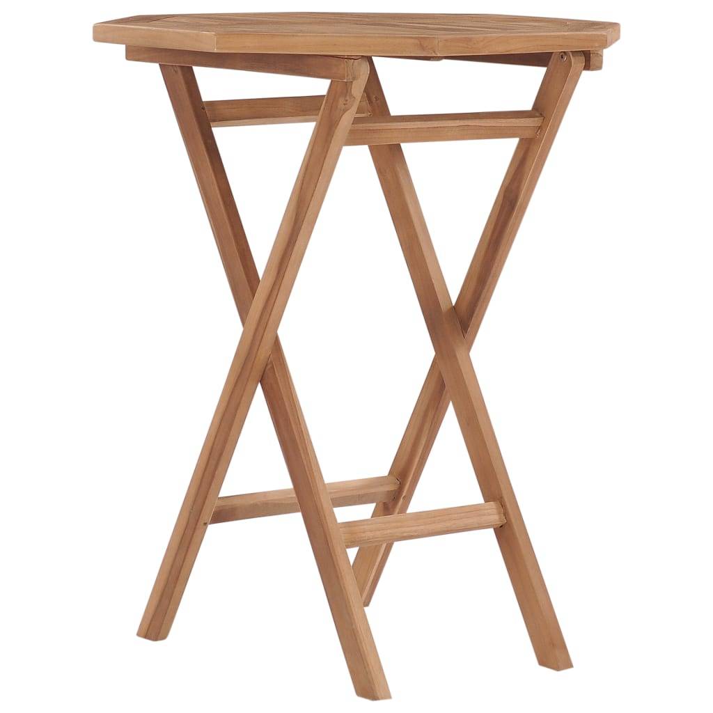 ComfortXL - Table de Jardin Carrée Pliable 60 cm en Bois de Teck Massif, Parfaite pour Terrasse – ComfortXL Outdoor Living - Image 1