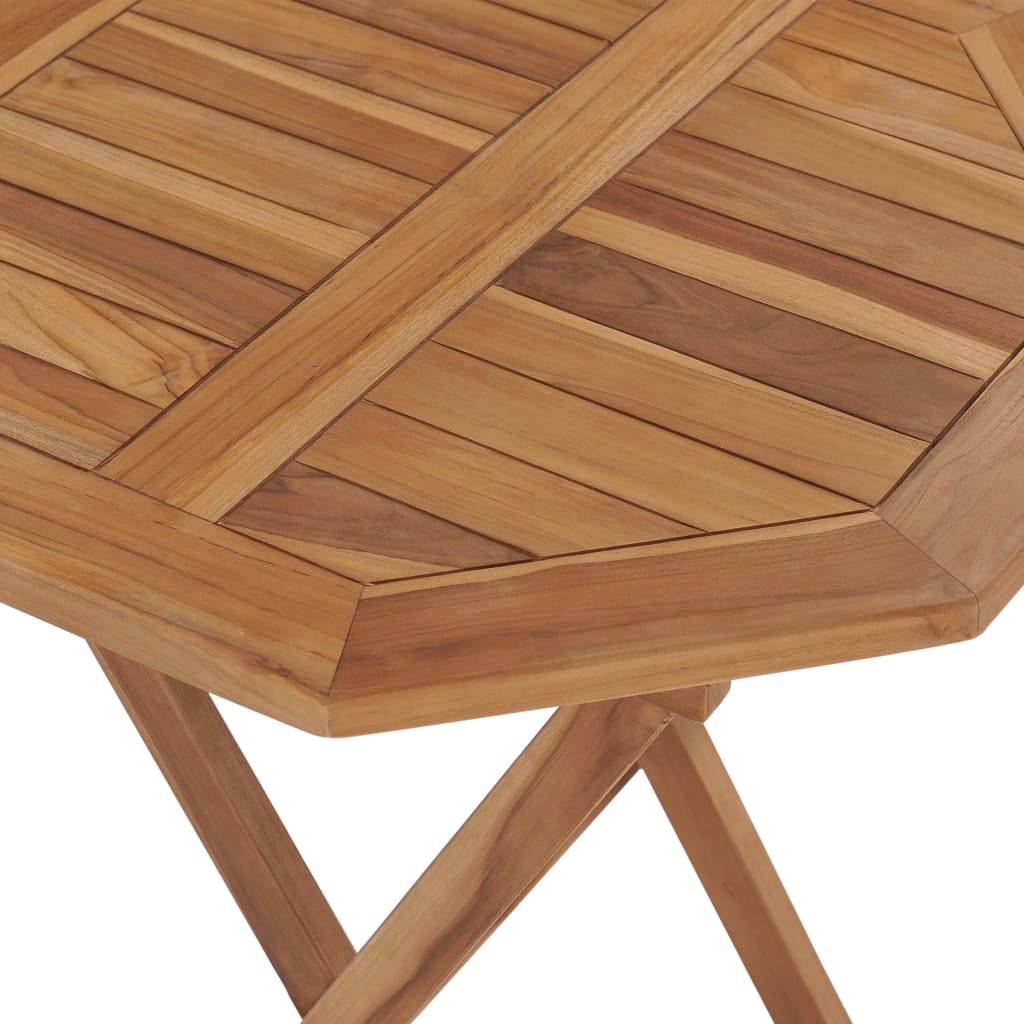 ComfortXL - Table de Jardin Carrée Pliable 60 cm en Bois de Teck Massif, Parfaite pour Terrasse – ComfortXL Outdoor Living - Image 5