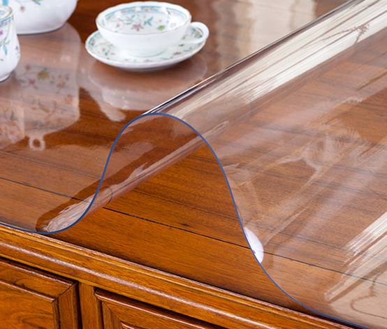 Nappe Transparente Epaisseur 1,4 MM Taille 100X250CM Composition 100% PVC Caoutchouc Protecteur De Meubles - Image 2