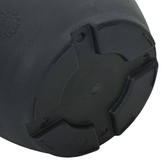 Pot à fleurs rond 6 pcs | Bac à fleurs Noir Ø 26 x 21,5 cm Plastique - Image 8