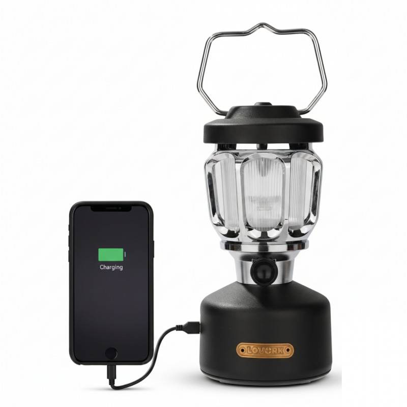 Lanterne LED - baladeuse autonome (100 heures) et rechargeable - HURRICANE EVOLUTION LOVORK - Image 1