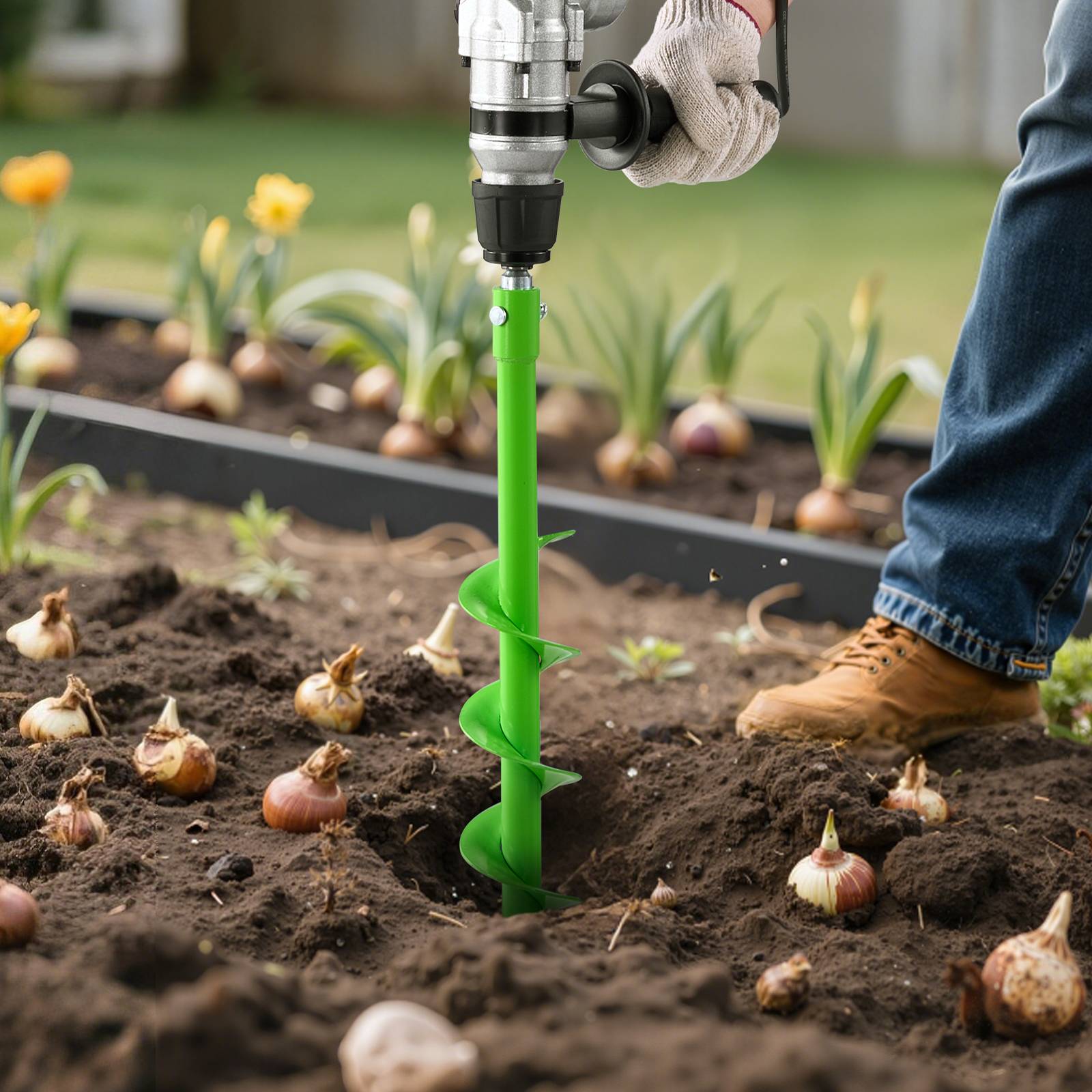 Vevor - VEVOR Mèche Tarière pour Perceuse φ 20 mm 60x790 mm pour Creuser Trous Planter - Image 8